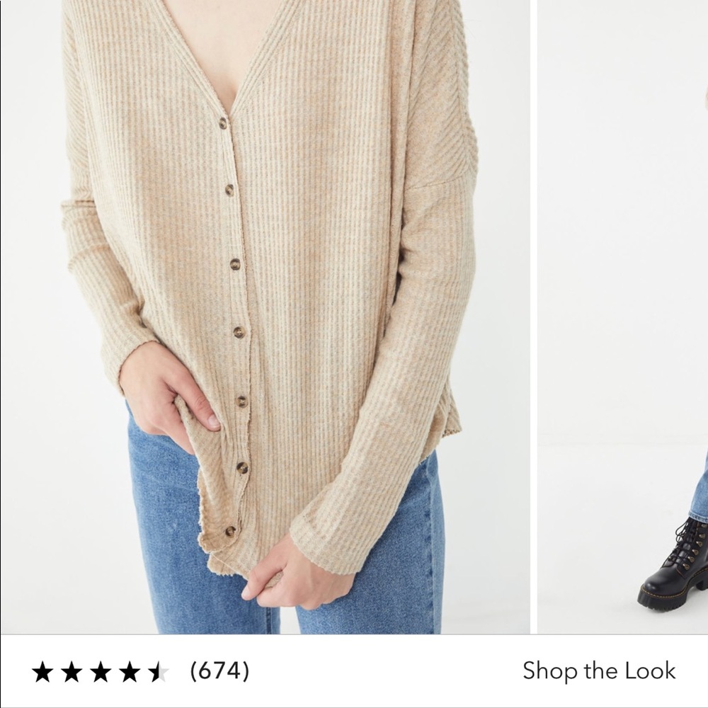 URBAN waffle knit top